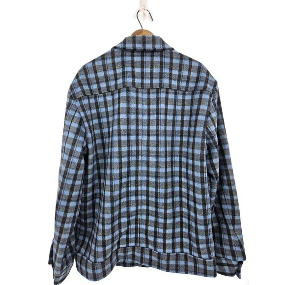 New BlankNYC Blue Plaid Jacket Mens M Not Your Average Joe Wool Blend Blank NYC - Picture 3 of 6